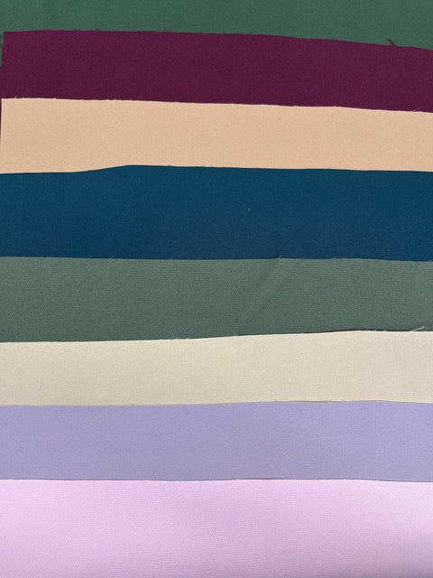 Tela Fine Twill Lisa De Poliéster Para Pantalón, Camisa Y Vestido · carta de colores