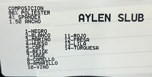 Tela Aylen Slub Lisa De Poliéster Para Blusa · 150 cm