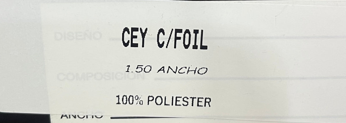 Tela Cey Foil Lisa Para Blusa, Pantalón Y Vestido · 150 cm