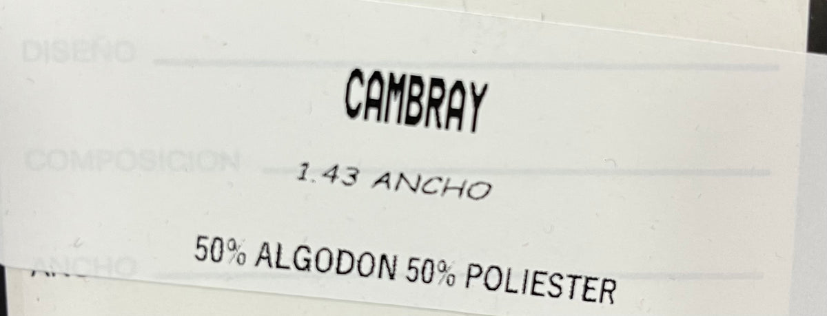 Tela Cambray Lisa De Poliéster Para Blusa · 143 cm