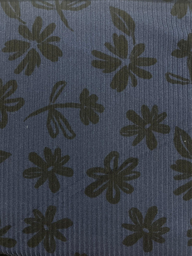 Tela Leslie Rib Brush Estampada De Poliéster Para Blusa Y Pantalón · 155 cm · 15281 · Por Kilo
