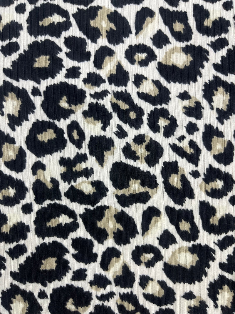 Tela Leslie Rib Brush Estampada De Poliéster Para Blusa Y Pantalón · 155 cm · 14810 · Por Kilo