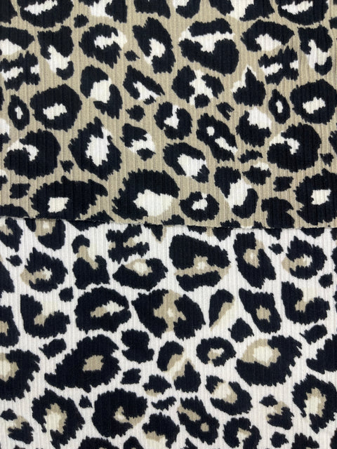 Tela Leslie Rib Brush Estampada De Poliéster Para Blusa Y Pantalón · 155 cm · 14810 · Por Kilo