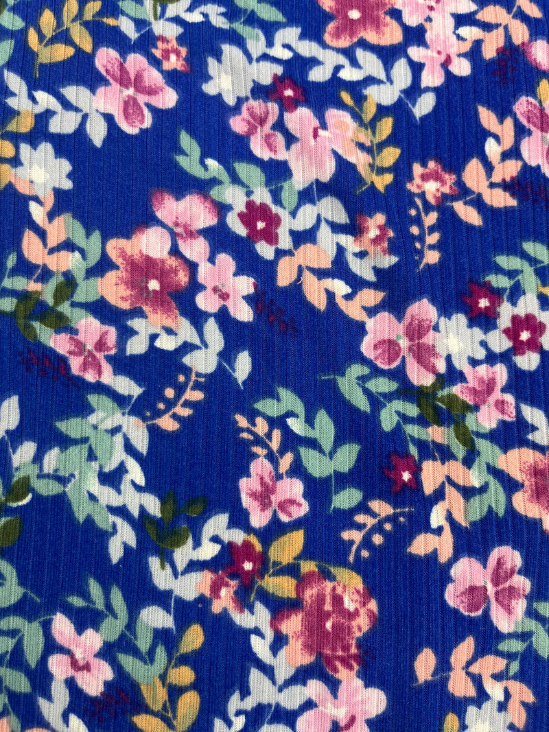 Tela Leslie Rib Brush Estampada De Poliéster Para Blusa Y Pantalón · 155 cm · 14205 · Por Kilo