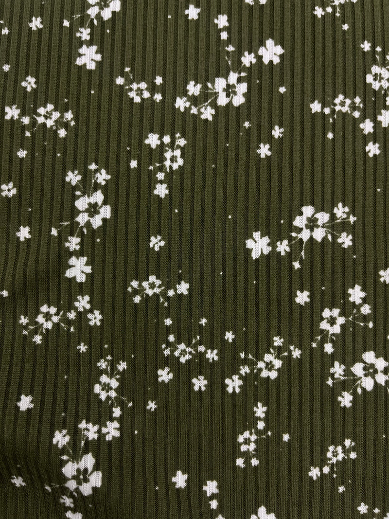 Tela Leslie Rib Brush Estampada De Poliéster Para Blusa Y Pantalón · 155 cm · 15342 · Por Kilo