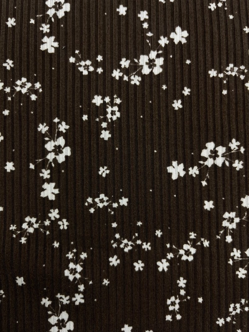 Tela Leslie Rib Brush Estampada De Poliéster Para Blusa Y Pantalón · 155 cm · 15342 · Por Kilo