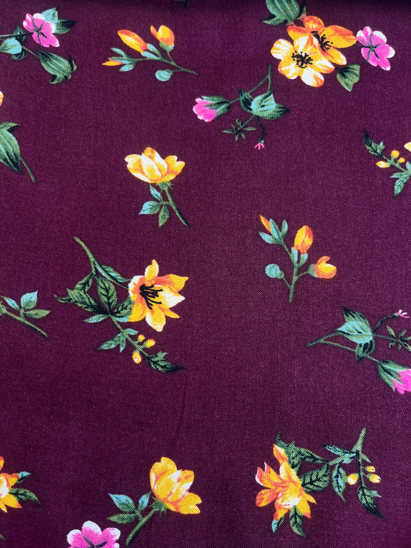 Tela Rayón Challis Estampada Para Blusa · 140 cm · 13890