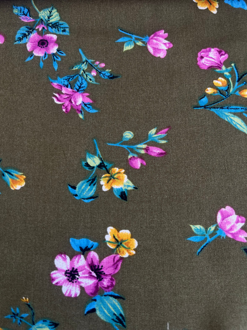 Tela Rayón Challis Estampada Para Blusa · 140 cm · 13890