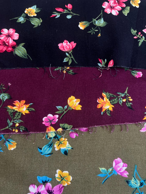 Tela Rayón Challis Estampada Para Blusa · 140 cm · 13890
