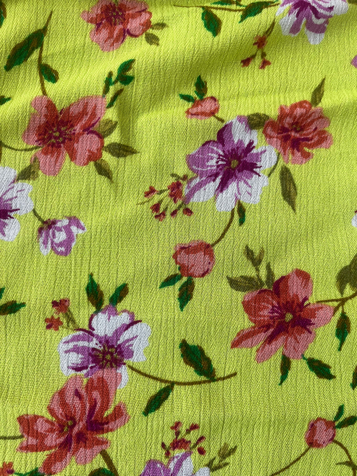 Tela Crepón Estampada De Rayón Para Blusa · 130 cm · 14029