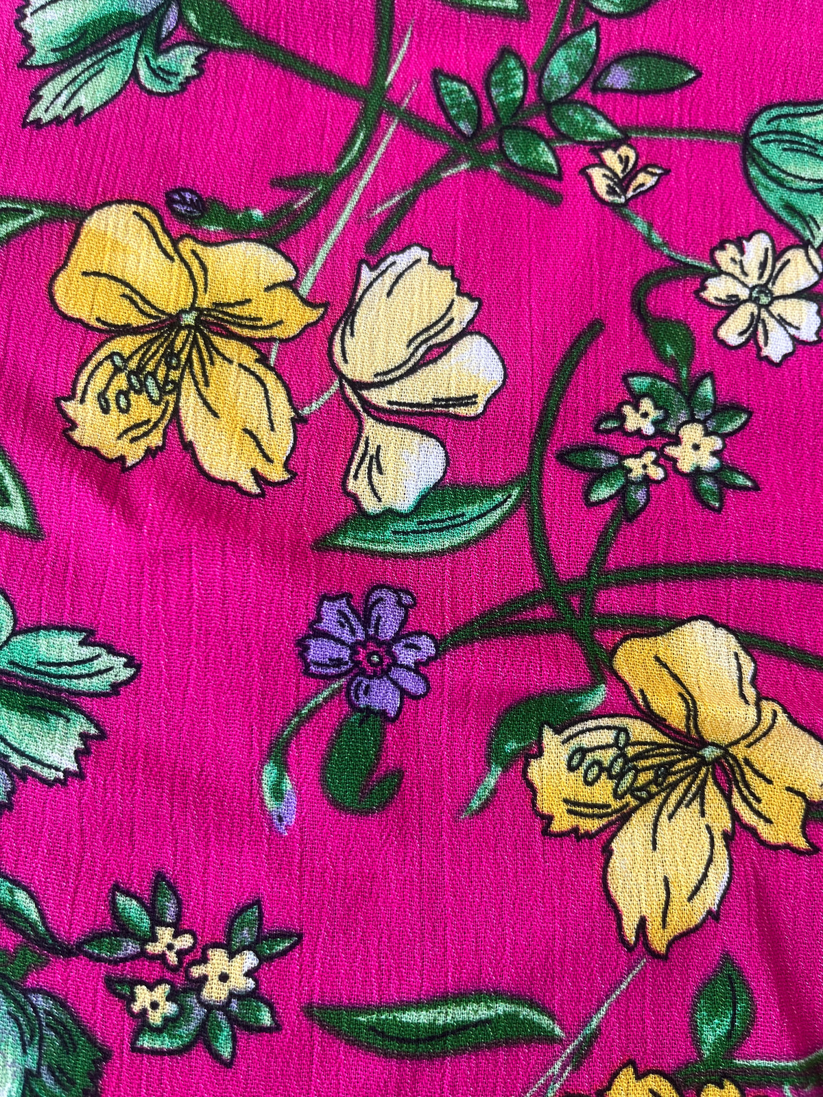 Tela Crepón Estampada De Rayón Para Blusa · 130 cm · 12665