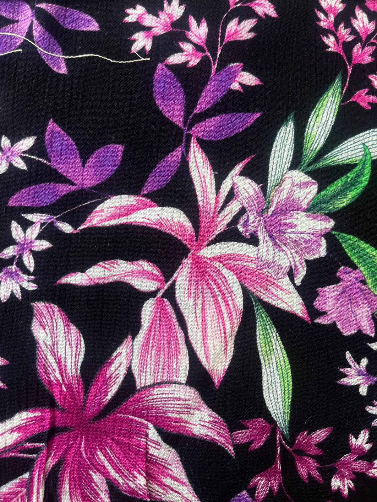 Tela Crepón Estampada De Rayón Para Blusa · 130 cm · 12742